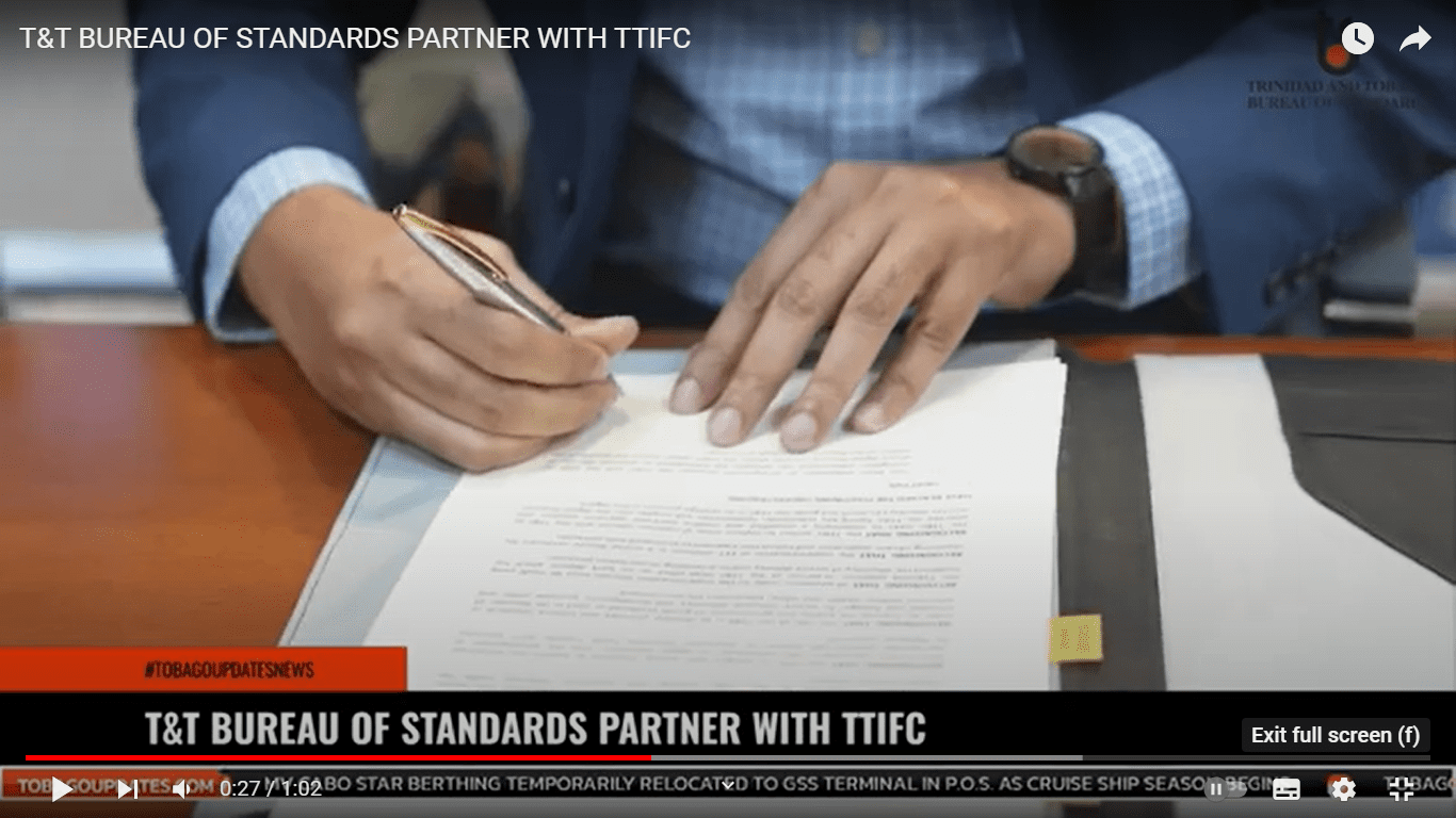 T&T Bureau of Standards Partners with TTIFC Tobago Updates